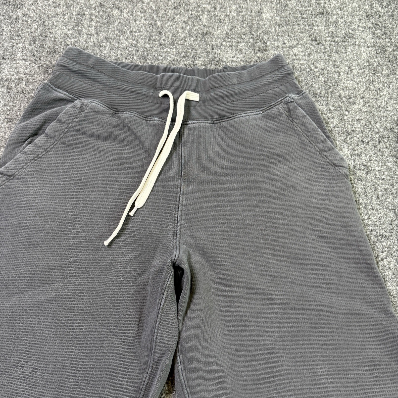 Buck Mason Wide Leg Sweatpants Women's Xs Gray Drawstring Vintage Interloop Pant — image 3 of 8
